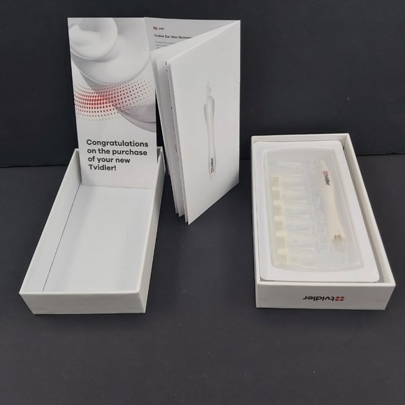 TVIDLER Ear Wax Cleaner Ergonomic with 6 Medical Grade Silicone Tips New in Box - Picture 8 of 11